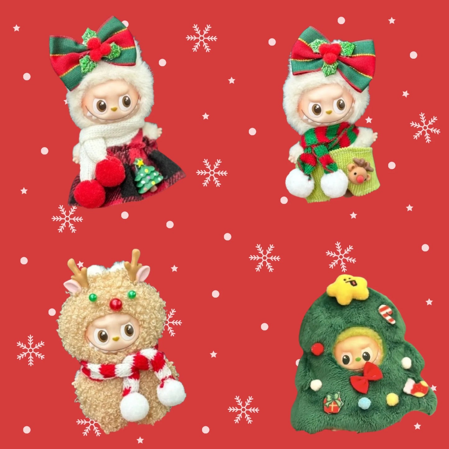 Labubu Clothing -- Christmas Collection