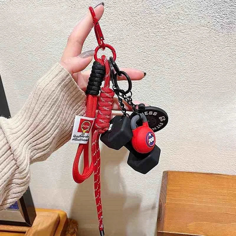 Clean Fit Gym Keychain -- Dark