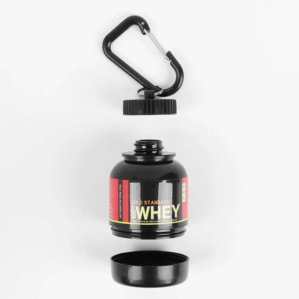Mini Portable Protein Powder Bottles with Keychain