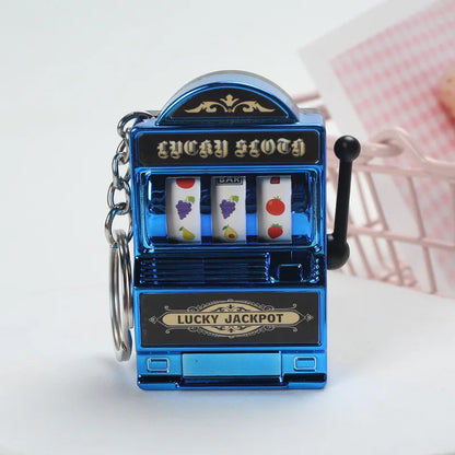Slot Machine Keychain Lucky Jackpot