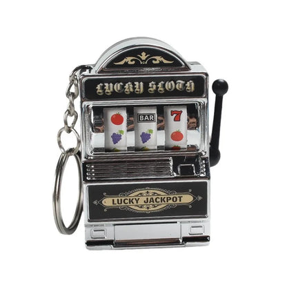 Slot Machine Keychain Lucky Jackpot