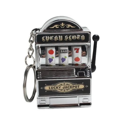 Slot Machine Keychain Lucky Jackpot